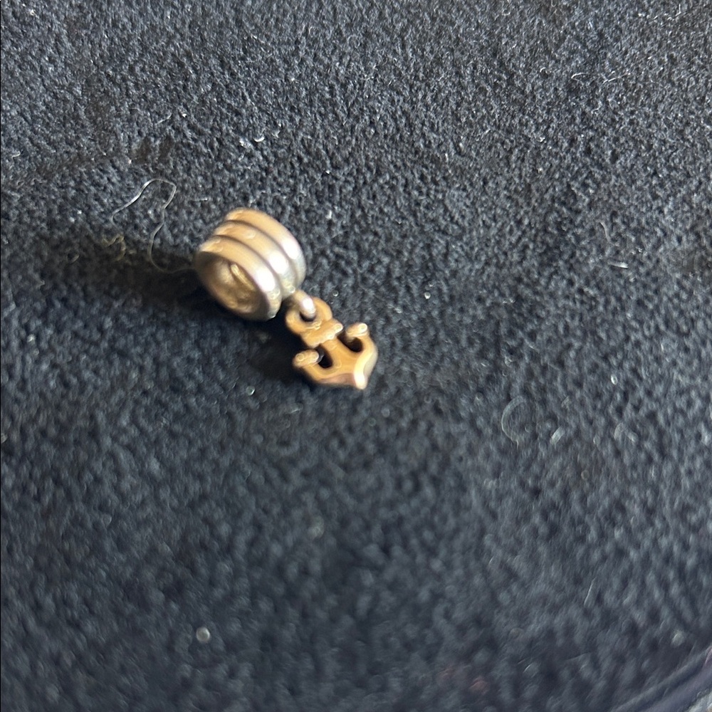 Pandora Gold Anchor Charm Bracelet